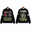 Sudadera con Estampado Retro Street Rock de Moda Hellstar de Manga Larga para Hombre y Mujer Corte Holgado