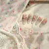 Tensor Nuevo Producto Nuevo Chinoiserie Flor de Loto Pegatina para Uñas M-1152 Vidrio Transparente Roto Fresca Flor de Alto Nivel Pegatina para Uñas