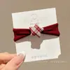 Diadema de Toalla con Estrellas a Cuadros para Niñas 2026 Nueva Cuerda para el Cabello de Alta Elasticidad para Coletas de Niñas