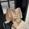 Moda Vintage Bolsa de Ombro de Corrente para Comutador Feminina 2024 Novas Bolsas Simples de Grande Capacidade Bolsa de Ombro Bolsa de Axila