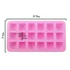 Molde de Silicona DIY de 18 Piezas para Chocolate con Forma de Diamante, Charola para Hielo, Molde de Silicona para Cubitos de Hielo de Gelatina, Uva, Jabón Artesanal DIY