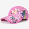 Gorra para Mujer, Primavera y Verano, Estilo Coreano de Moda, Gorra de Béisbol con Protección Solar, Bordado de Mariposa y Flor, Sombrero de Sol de Algodón Transpirable