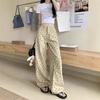 Pantalones vaqueros de cintura alta con estampado de estilo vintage de Hong Kong para mujer, pantalones holgados y adelgazantes que combinan con todo.