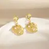 Ornamentos Transfronteiriços Europeus e Americanos Férias Praia Mar Estrela de Alta Qualidade Água-viva Liga Brinco Moda Cristal Metal Brincos