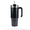 Amazon Car Cup com alça portátil de aço inoxidável caneca vácuo isolamento copo de cerveja de palha fria ao ar livre