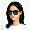 Óculos de Sol Gm de Alta Qualidade com Proteção UV, Armação Estreita Retro, Moda Popular Europeia e Americana para Homens, Óculos de Sol Cat-Eye Tendência para Mulheres
