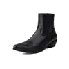 Botas de estilo occidental para comercio exterior, punta cuadrada pequeña, botines de tacón medio, estilo europeo y americano, otoño e invierno, botas para mujer de talla grande, suministro transfronterizo AliExpress