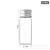 Botella de Vidrio de Borosilicato Alto de 27 mm de Diámetro con Tapa de Rosca para Dispensar Cápsulas, Empaque de Producto para la Salud, Botella Vacía para Dulces, Tarro para Conservas
