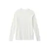 Suéter de malha quente de alta qualidade, cor sólida simples, com estrutura, manga raglã, caimento justo, manga longa canelada, camada base, camisa para usar por baixo, moderno