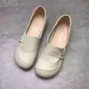 Zapatos de Mujer Cecho de Verano 2026 con Suelas Blandas, Piel Suave, Zapatos Planos Cómodos para Personas de Mediana Edad y Mayores con Pies Anchos, Estilo Slip-On