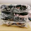 Diadema de Tela a Cuadros Estilo Coreano Estilo Chanel Anudada, Accesorio Básico de Lazo de Moda, Venta al por Mayor para Suministro en Mercados Nocturnos