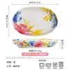 Estilo Omk Cerámica Tazón de Arroz Hogareño Grande Tazón para Sopa de Fideos Creativo Forma Especial Tazón para Ensalada Tazón para Pescado en Escabeche Venta al por Mayor