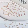 5A Zircônia Translúcida Gelo Pedras de Strass para Nail Art Quente da Moda Brilho Mini Fundo Transparente Pedras de Strass Irregulares Sortimento de Cores Misturadas Decorações de Strass para Unhas