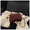 2026 Nova Moda Casual Textura de Camurça Estampada de Leopardo Cor Sólida Simples Bolsa de Ombro Único Pequena Bolsa Quadrada Transversal