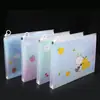 Bolsa transparente gruesa para documentos, bolsa con cremallera de PP, bolsa para archivos, estuche para lápices para estudiantes de primaria y secundaria, bolsa de almacenamiento portátil A4, al por mayor