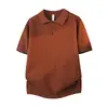 2026 Nueva Camisa Polo de Manga Corta Fresca Cómoda Cuello Solapa Verano para Hombre Ajuste Delgado Casual Elástica Tejido Fino