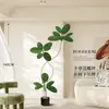 Planta Artificial Verde Black Diamond con un Toque de Lujo para Decoración de Sala de Estar, Planta de Interior Grande en Maceta, Árbol Falso, Planta Biomimética