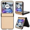 Adequado para Moto Razr 40% de desconto Capa Empilhável para Celular Cor Pura Textura de Couro Motorola 50 Capa Protetora Anti-Queda Exportação