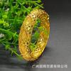 Pulsera Chapada en Oro de 24 Quilates Novia de Dubái Bodas de Mujeres Indias Nigerianas Joyería Color Arena Dorada Novia de Oriente Medio