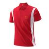 Camiseta tipo polo de manga corta de verano para equipo chino, traje deportivo de fitness para entrenamiento de bádminton, ropa casual deportiva para padres e hijos