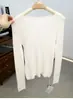 Camisa de Base de Lã de Alta Qualidade Lavável à Máquina com Padrão de Ondas d'Água 30 Lã Merino - Roupa de Hong Kong e Americana/Fio Yangzi
