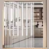 Cortina de Porta Transparente de EVA com Haste Telescópica para Uso Interno, Prova de Frio, Isolante Térmico, Prova de Poeira, Cortina Suspensa Divisória Transparente para Armazenamento a Frio