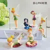 Menina dançando balé dança linda menina princesa bolo de aniversário mesa de sobremesas decoração boneca conjunto de três peças