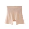 Calças de segurança três em um de cintura alta sem costura de seda gelada para mulheres primavera e verão, novas leggings anti-caminhada, camada dupla, levantamento de barriga e quadril para mulheres
