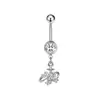 Gabe Moda Transfronteriza Europea y Americana Chica Estilo Trendy Estrella Lazo Anillo para Ombligo Joyería de Piercing