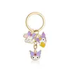 Lindo llavero de Kitty de Sanrio, colgante para mochila, accesorio para bolso, decoración para estudiantes y novias, Kuromi de dibujos animados para niñas