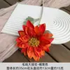 Dalia de estilo simple con centro de seda, tocado de flor artificial de tela de seda para manualidades, material para pasador, arreglo de pared de flores para bodas, accesorio para fotografía