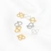 Cuentas de Colores Duraderos Chapadas en Oro de 18 Quilates con Broche de Color Dorado S Broche Pulsera Collar Conector Final Accesorios para Joyería Hechos a Mano DIY B60A