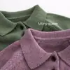 Chaqueta de punto con cuello polo para niños, suéter de algodón puro para pullover para niños y niñas, elegante atuendo de otoño e invierno