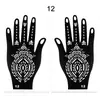 Plantillas Populares de Tatuaje de Henna Transfronterizas, Plantillas de Tatuaje Temporales para Manos, Plantillas para Pintura de Manos de Boda, Plantillas para Pintura de Manos de Escenario