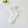 Calcetines de Malla con Lazo Estilo Hada para Niñas, Calcetines Holgados Estilo Princesa Lolita para Niños, Calcetines Finos de Algodón de Verano