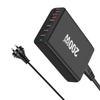 Cargador PD de nitruro de galio de 200 W transfronterizo Caliente Cargador de escritorio multipuerto de 200 W 4C2A carga directa de nitruro de galio