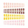 Uñas Postizas Opacas Esmeriladas Populares de Amazon para Niños, Uñas Portátiles en Colores Sólidos y Múltiples Colores, Piezas de Uñas en Diferentes Tamaños