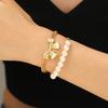 Amazon Colgante de Lazo Grande Irregular Imitación Perla Costura Pulsera de Cuentas Traje Joyería Dulce Linda