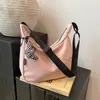 Nova Bolsa de Ombro Simples Estilo Comércio Exterior Transfronteiriço, Bolsa Feminina Casual de Tecido Composto de Grande Capacidade, Bolsa Transversal Moderna e Fashion