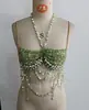 Sujetador estilo europeo y americano AYJ, cadena corporal de AliExpress, sujetador sexy de borlas, halter europeo y americano sin espalda con cuentas de piedra
