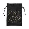 Bolsa de terciopelo grueso 13x18cm para cartas de tarot y oráculo, bolsa de almacenamiento, bolsa de franela, bolsa de regalo, negra