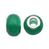 Verde estilo europeo y americano resina cuentas de agujero grande accesorios para pulsera accesorios DIY perforado taladrado cuentas sueltas transfronterizo