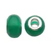 Color Verde Estilo Europeo y Americano Resina Cuentas de Agujero Grande Pulsera Accesorios Joyería Accesorios DIY Perforado Pedrería Cuentas Sueltas Transfronterizo