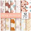 Explosivo 12 Folhas/Pacote Papel Estampado Boho Material 6 polegadas Papel de Fundo para Manualidades Álbum de Fotos DIY Papel Estampado Cartão Arte