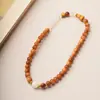 Pulsera de Doble Círculo de Madera de Ciprés de Acantilado Envejecido, Pulsera de Pareja Estilo Étnico Imitación Jade Sándalo, Venta al por Mayor para Hombres y Mujeres