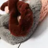 Bufanda Estrecha de Piel de Conejo Rex Estilo Coreano para Mujer Otoño e Invierno Estudiante Versátil Harajuku Bufanda de Felpa Piel Sintética Cuello Largo