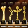 Trofeo de Cristal de Resina Nuevo 2025 Medalla Hecha a Medida Atmosférico de Gama Alta Creativo Campeón de Concurso de Canto Niños