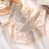 Nueva Ropa Interior de Encaje en la Entrepierna Fina de Cintura Alta para Mujer, Pura Sin Costuras, Amigable con la Piel, Sexy, Transpirable, Ropa Interior para Mujer