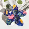 Patrón de Horquilla Impreso con UV de Flor Transfronteriza Se Puede Personalizar con Horquilla Personalizada Pinza de Tiburón Accesorios para el Cabello de Horquilla de Plumeria de Gama Alta