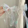 Abrazaderas para Cortinas con Lentejuelas de Sirena Perla y Lazo Estilo Francés Abrazaderas Nórdicas Decoración de Hebilla de Cortina Estilo Princesa